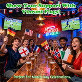 Set 48 stegulețe de mână cu țări Cupa Mondială 2026 – Diverse