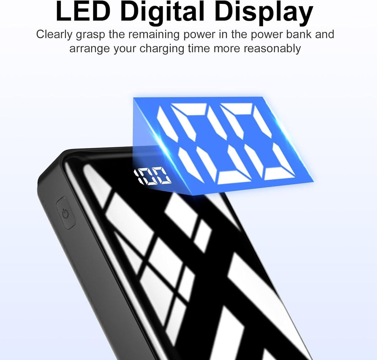 Power Bank Fast Charge 27000mAh PD 22.5W 20W LED Display Portable – 27000mAh