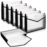 A4 Plastic Document Folders Snap Button 8-Pack – Black