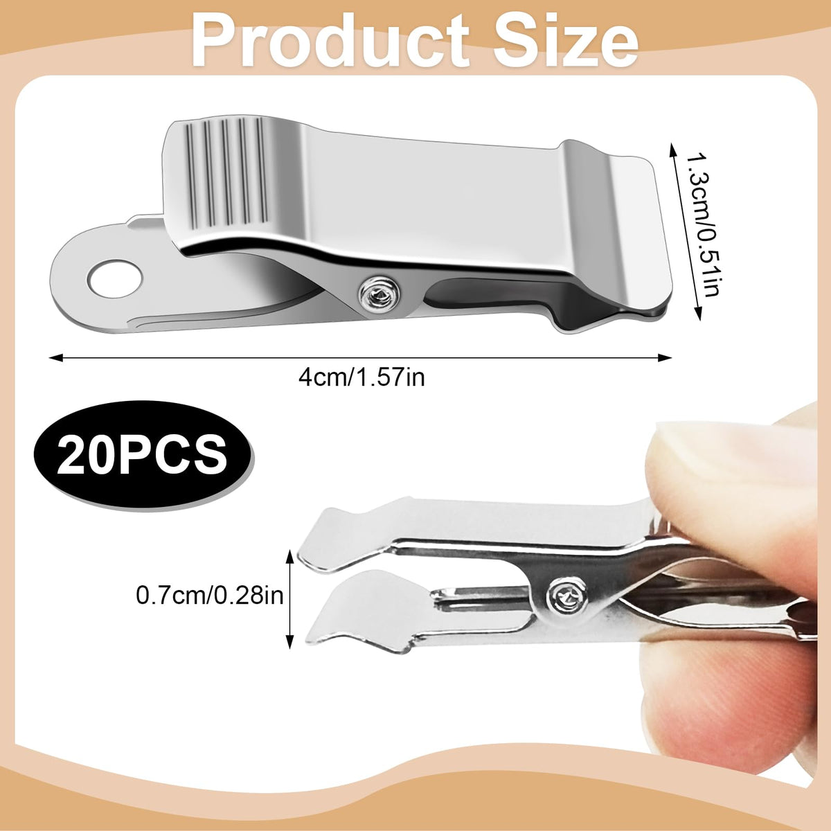 Clești metalici cu arc pentru prindere rapidă și tâmplărie 1/2 inch, set 20 bucăți – Mici