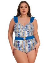 Women's Tummy-Control Push-Up Swimsuit Slimming One-Piece Monokini – One Size
