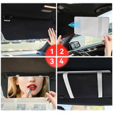 Oglindă cosmetică pentru parasolar auto – Alb