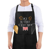 Kitchen Apron Unisex Adjustable Pocket Cooking Apron – Black