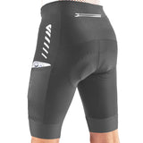 Men's Cycling Shorts 4D Padded Quick-Dry Reflective Stripes – Grey S