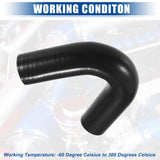 Silicone Clutch Hose 28mm (1.10in) 135° – Black