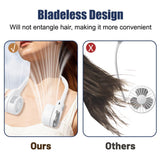 Neck Fan, Hands-Free Bladeless Neck Fan, 3 Speeds, 360° Adjustable USB Personal Fan for Men and Women, for Indoor and Outdoor Use