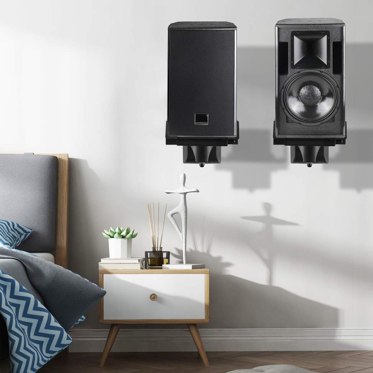 Suporturi de perete pentru boxe audio suptek greutate maximă 25 kg SPM201, set 2 bucăți
