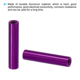 Distanțiere filetate din aluminiu M3 22 mm, set 6 bucăți – Mov