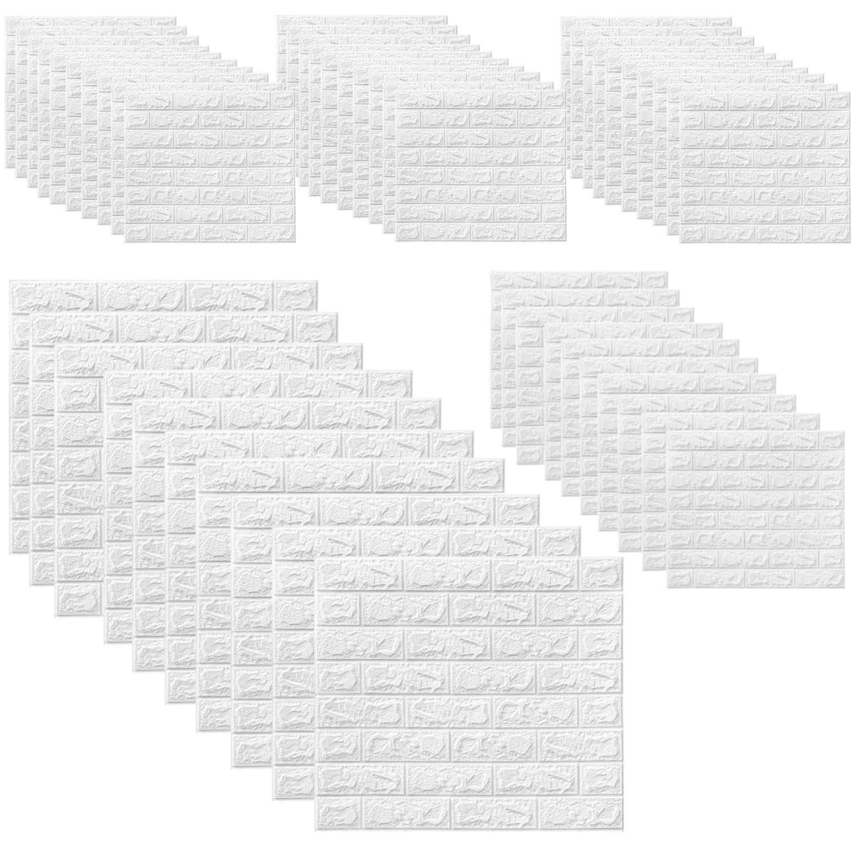 Self-Adhesive 3D Brick Wallpaper Tiles Waterproof – 38x35cm (40pcs)