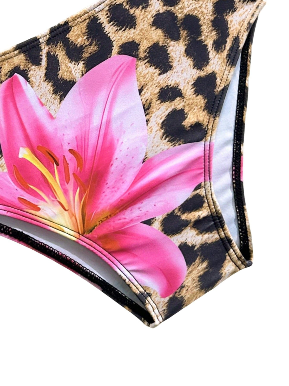 SweatyRocks Girls' 3-Piece Bikini Set with Cover-Up Skirt – Leopard 9 Years