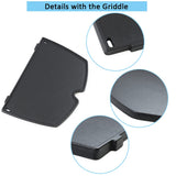 FORYEYC 32 x 22cm cast iron grill plate electric for weber Q100 Q120 Q1000 Q1200 Q1400 electric accessories, 6558 grill griddle pan for Weber Baby Q gas grills grill grate spare parts
