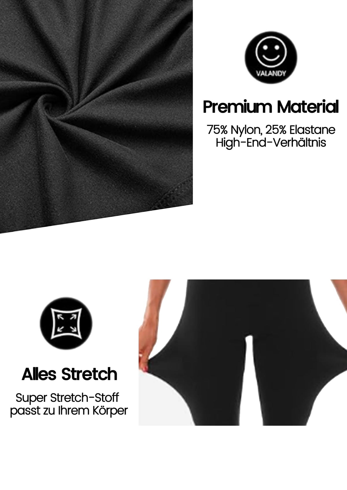 Women's High-Waist Sports Leggings Pockets Opaque Breathable – Various Sizes