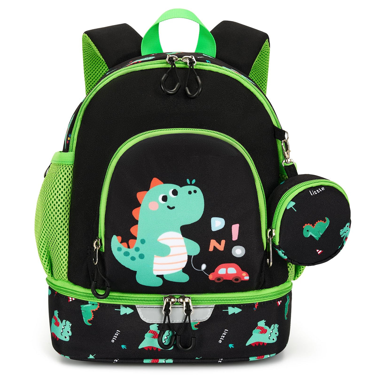 Children's Backpack Insulated Lunch Compartment Chest Strap Reflective - Astronaut 11.5L