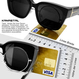 KANASTAL Oversized Over Sunglasses Men and Women Polarized Over Glasses Sunglasses for Glasses Wearers UV400 Sun Protection, Brown Frame Brown Lenses