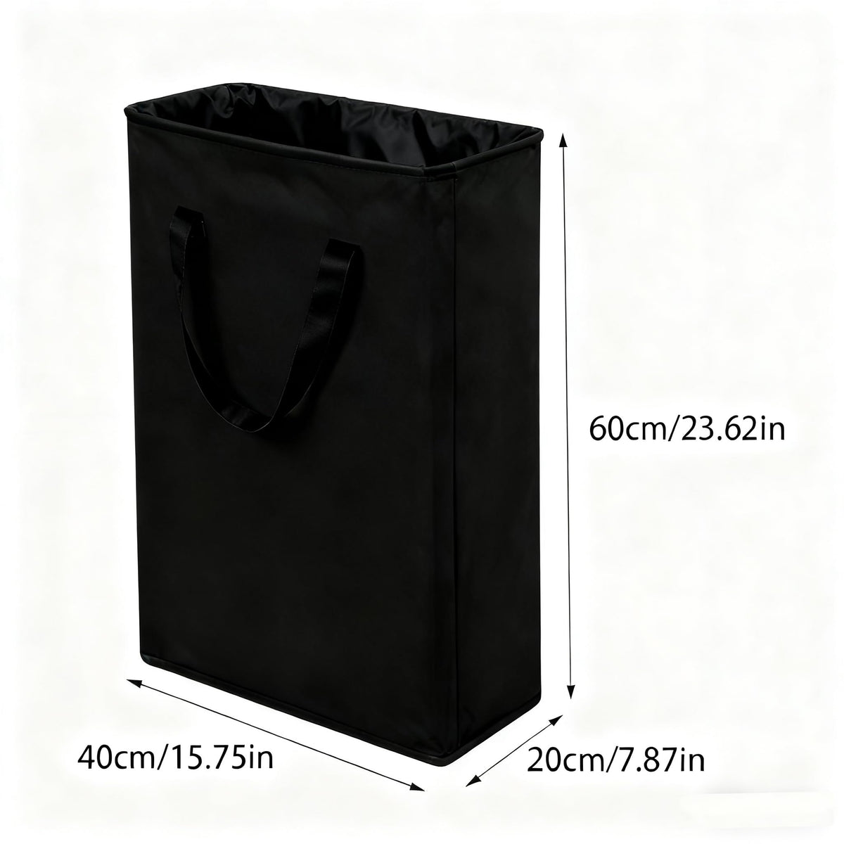 Narrow Foldable Laundry Basket Freestanding – Beige