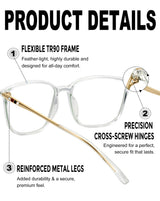 Blue Light Blocking Glasses Anti-Glare Computer Protection - Transparent
