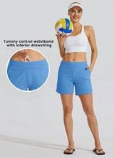 Pantaloni scurți de baie damă WILLIT cu uscare rapidă și buzunare – Bleumarin L