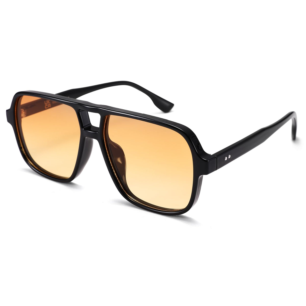 COASION Retro Sunglasses for Women Men - XL Oversized 70s Sunglasses UV400 Protection Trendy Double Bridge Frame Glasses