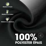 Rectangular Polyester Tablecloth 140 x 240cm Washable Reusable 2-Pack – Black
