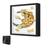 3D Wooden Photo Frame 30 x 30cm 3cm Deep with Clear Acrylic Plate – Black