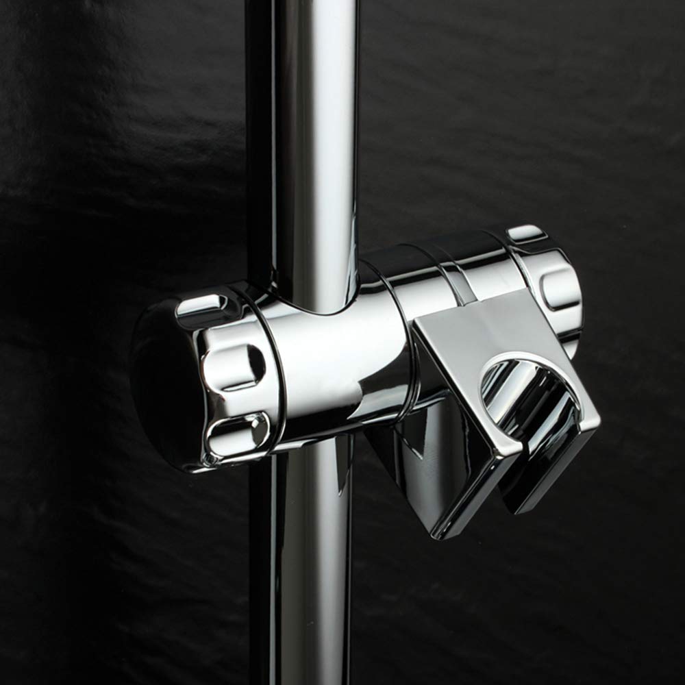 Shower rod bracket, replacement bracket, ABS, chrome-plated, adjustable, Grohe, hand shower, for bathroom accessories, 25 mm