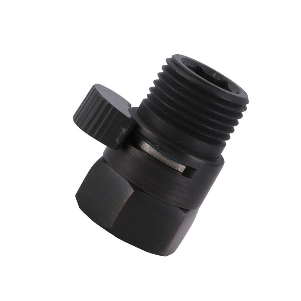 Shower Head Shut-Off Valve for Hand Shower – Black