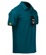 Tricou polo bărbați cu mânecă scurtă pentru golf și sport – Verde Albăstrui 3XL