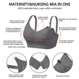 HBselect 3 Pcs Maternity Nursing Bra Seamless Nursing Bra with Additional Bra Extenders Breastfeeding and Sleep Without Underwire for Women