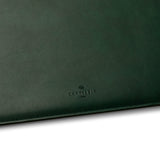 Husă de protecție din piele ecologică Comfyable compatibilă MacBook Air 15 inch M2/M3/M4 – Verde Sequoia