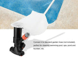 Above Ground Pool Vacuum Cleaner Manual, Pool Vacuum Cleaner for Garden Hose, Hydraulic Spa and Garden Pond Vacuum Cleaner, Inground Pool Vacuum Cleaner Bottom and Walls, Wall without Electricity (Nero)