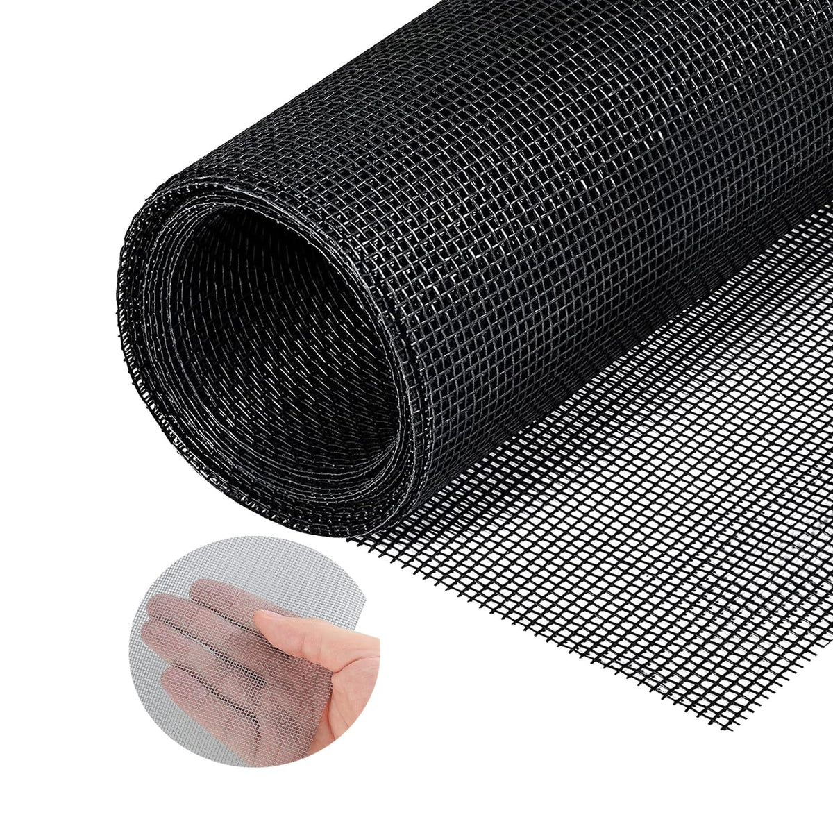 Fibreglass Fly Screen Net Cut-to-Size 120 x 250cm – Black