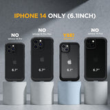 Husă de protecție integrală 360 grade cu folie inclusă pentru iPhone 13 / 14 – Negru