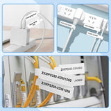 Etichete termice pentru cabluri NIIMBOT compatibile D11/D110/D101, set 3 role – Alb