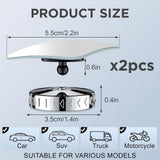 Blind Spot Mirrors Wide Angle Adhesive for Wing Mirrors 2-Pack – Universal