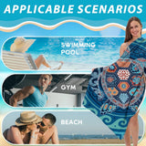 Double-Sided Plush Beach Towel Soft Lightweight 160 x 80 cm – Multi