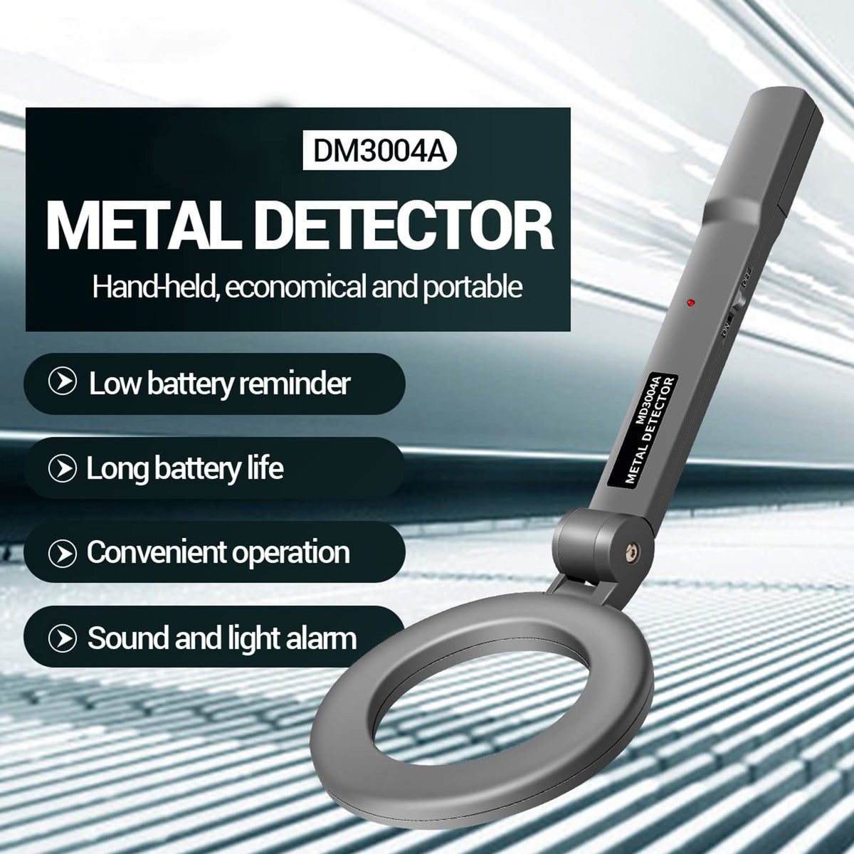 Handheld Metal Detector with Adjustable Sensitivity – DM3004A