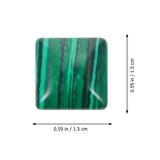 Natural Agate Square Loose Beads 10-Piece Craft Gemstone Set for Jewellery Making – 10-piece