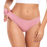 Women's Mesh Hipster Briefs 5-Pack Breathable Stretch - Coffee M