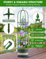 Spalier metalic tip obelisc suport pentru plante cățărătoare de grădină 180 cm
