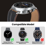 Curea din piele naturală veritabilă cu conectori metalici pentru Samsung Galaxy Watch 40/44/46 mm