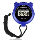 Digital Sports Stopwatch Timer Large Display Alarm Calendar – Blue