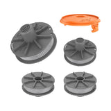 Role cu fir trimmer compatibile Gardena 5307-20 cu capac de protecție, set 4 bucăți