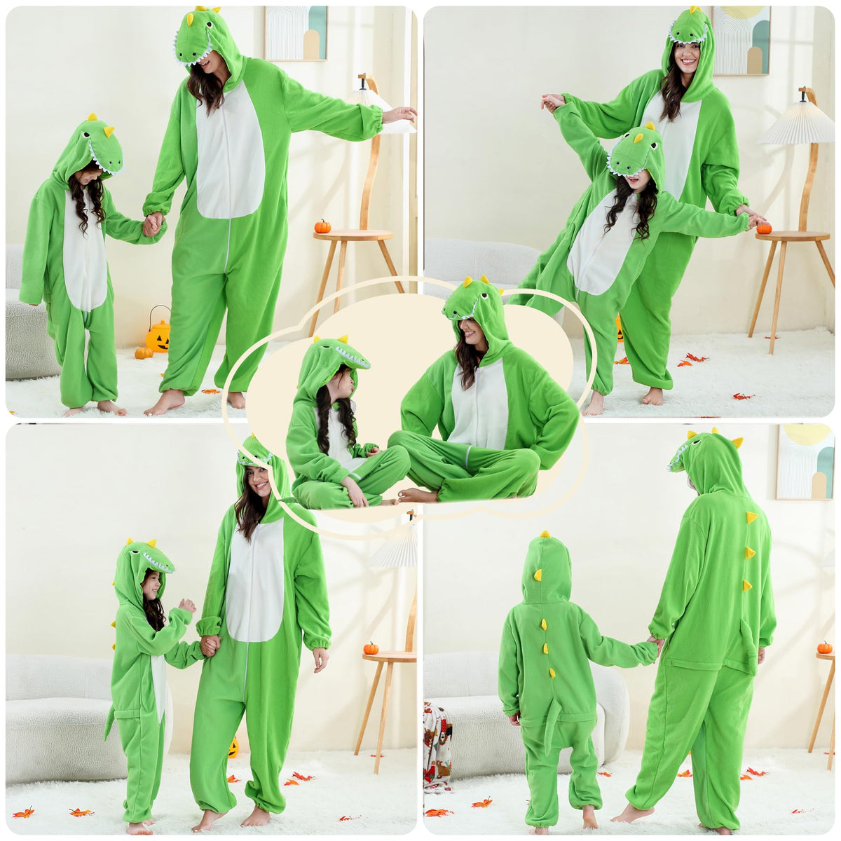 One-Piece T‑Rex Onesie Pyjamas Carnival Costume – M