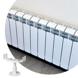 Radiator Floor Stand Adjustable 18-23cm H 3-22cm W Aluminium Legs - 2 pcs