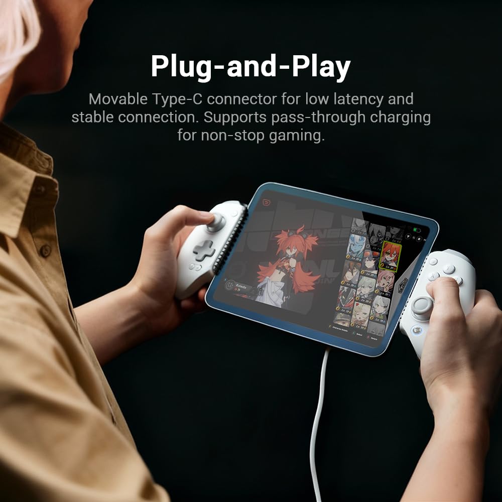 GameSir Phone Controller G8 Plus MFi Certified USB-C Ergonomic 2 Back Buttons – iPhone 15/16/17 iPad Mini Android