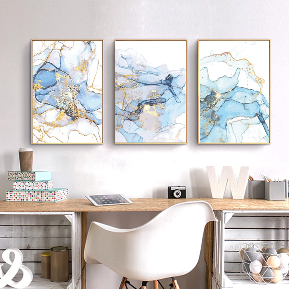 Set 3 postere artă islamică modernă decor perete fără ramă – Stil 4 (20x30 cm)