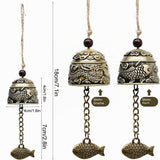 Clopoței de vânt Feng Shui din metal stil antic pentru noroc și armonie