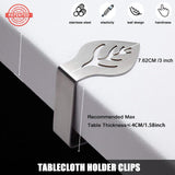 CUNGLIN Tovaglia Clip in Acciaio, 10 Pezzi Tovaglia da Esterno Clip fermatovaglia da Esterno Mobile, Fermatovaglia da Tavola per Picnic, Barbecue, Matrimoni, Feste Altri Eventi