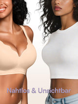 Wireless Seamless Padded Bralette Soft Support – Beige L