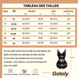 Gotoly Women's Slimming Body Shaper Invisible Bodysuit Shapewear Tops Slimming Underwear Flatten Tummy Control Shapewear Bodysuit with Bra Black 46